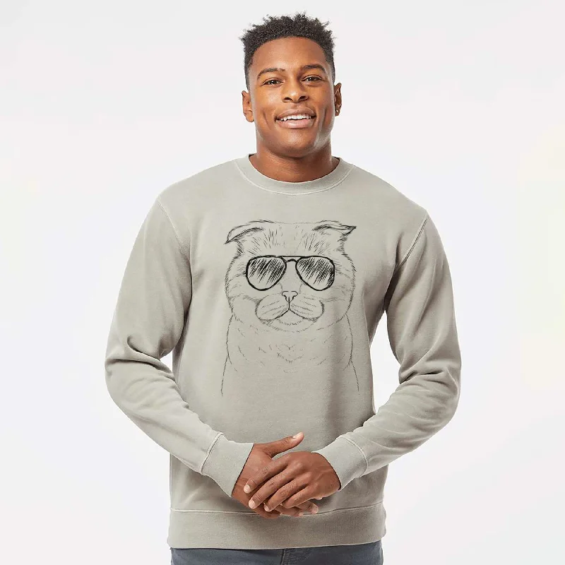Referral Discount luxe gym hoodieAviator Neko the Scottish Fold Cat - Unisex Pigment Dyed Crew Sweatshirt Referral Discount luxe gym hoodieAviator Neko the Scottish Fold Cat - Unisex Pigment Dyed Crew Sweatshirt