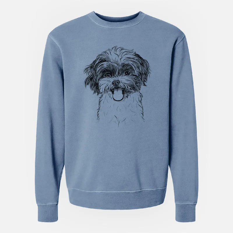 Unbeatable Prices loose fit athletic hoodieBare Pepper the Shihpoo - Unisex Pigment Dyed Crew Sweatshirt Unbeatable Prices loose fit athletic hoodieBare Pepper the Shihpoo - Unisex Pigment Dyed Crew Sweatshirt