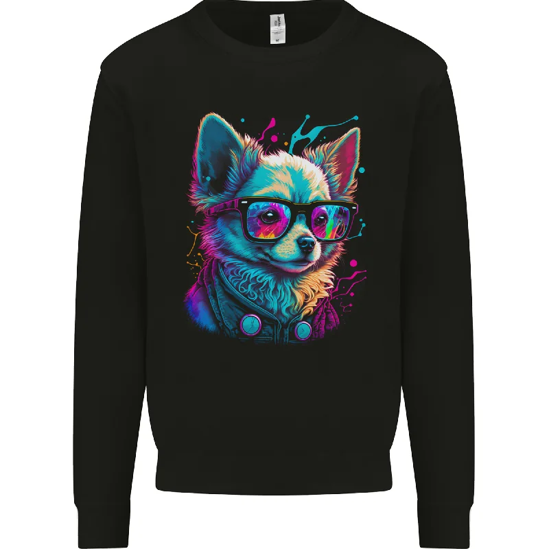 Sale Event high-performance athletic hoodieA Cute Chihuahua With Glasses Dog Mens Sweatshirt Jumper Sale Event high-performance athletic hoodieA Cute Chihuahua With Glasses Dog Mens Sweatshirt Jumper