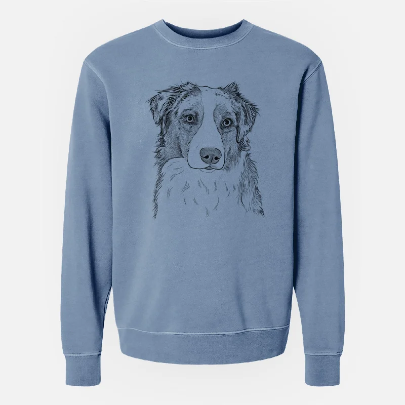 Crazy Deals zip-up gym hoodieBare Ginger the Australian Shepherd - Unisex Pigment Dyed Crew Sweatshirt Crazy Deals zip-up gym hoodieBare Ginger the Australian Shepherd - Unisex Pigment Dyed Crew Sweatshirt