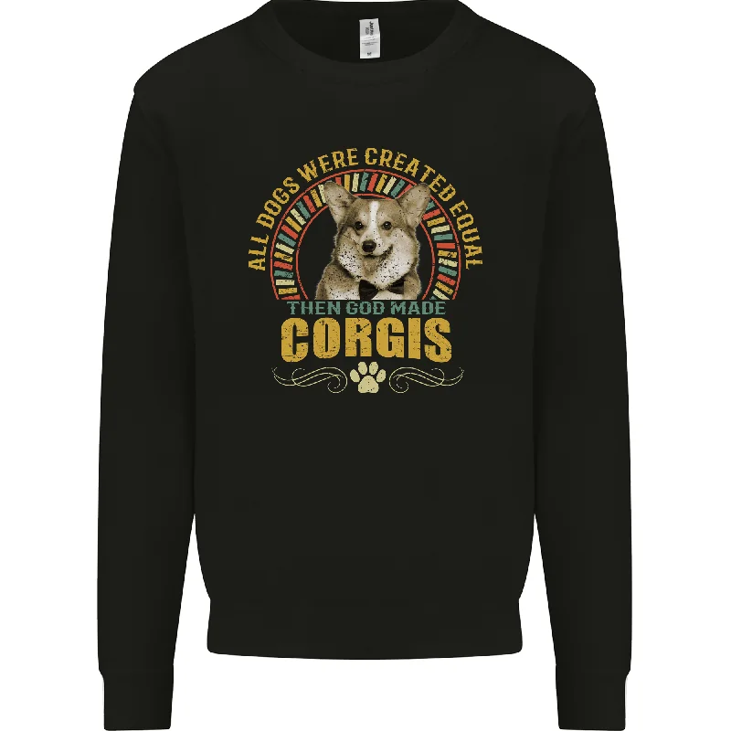 Buy Now high-end athletic hoodieA Corgi Dog Mens Sweatshirt Jumper